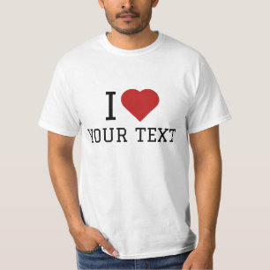 I Liebe Ihres Textes T-Shirt
