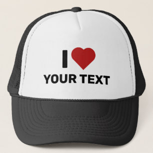 I Liebe Ihres Textes Truckerkappe