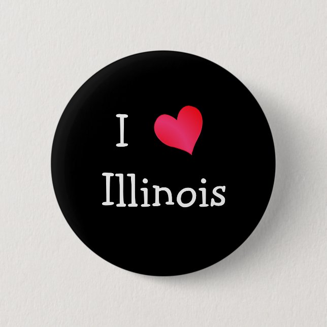 I Liebe Illinois Button (Vorderseite)