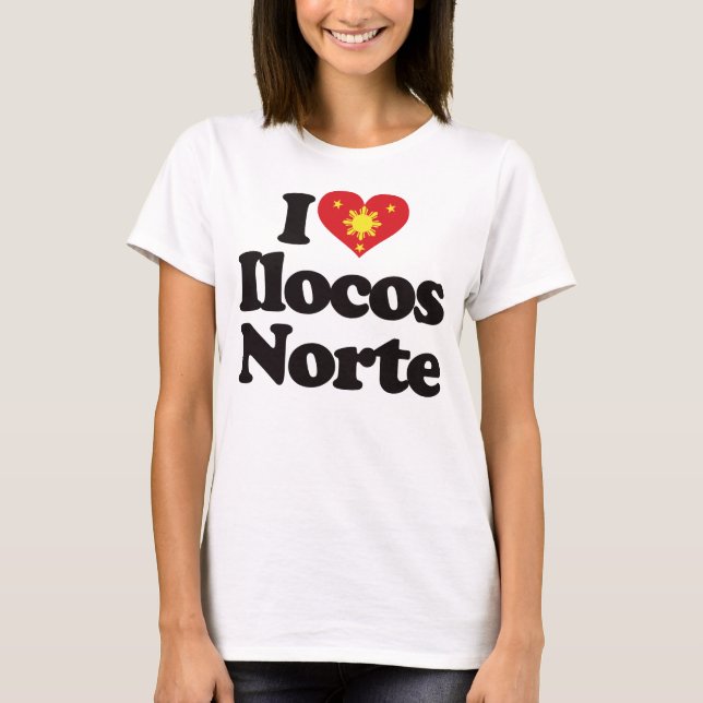 I Liebe Ilocos Norte T-Shirt (Vorderseite)