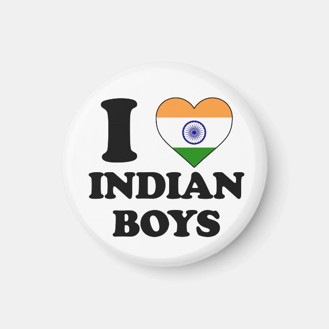 I Liebe Indian Boys Magnet (Vorne)