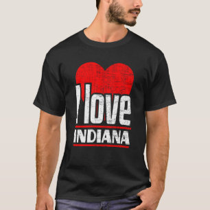 I Liebe Indiana Best Zuhause Staat I Heart Indiana T-Shirt