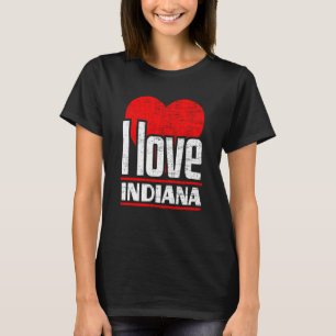 I Liebe Indiana Best Zuhause Staat I Heart Indiana T-Shirt