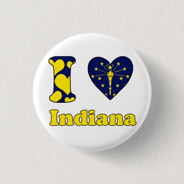 I Liebe Indiana Button (Vorderseite)