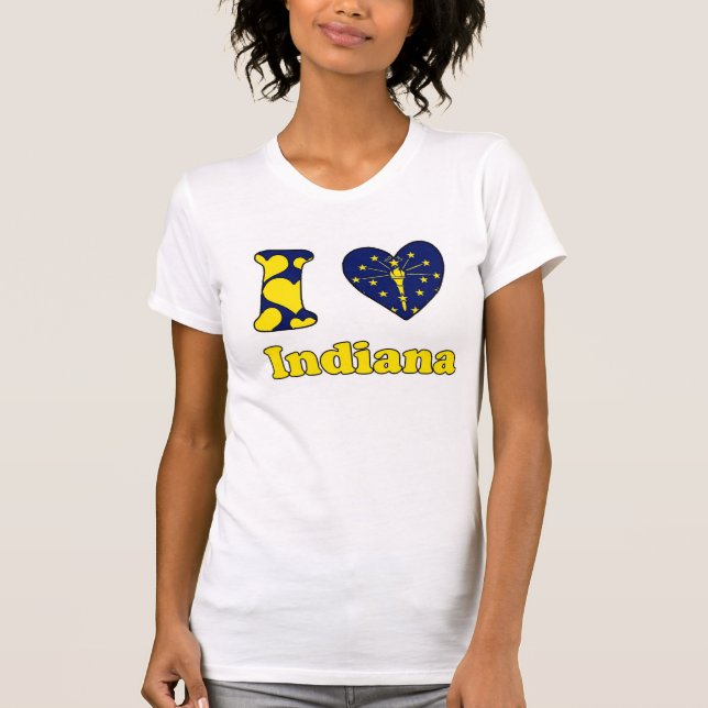 I Liebe Indiana T-Shirt (Vorderseite)