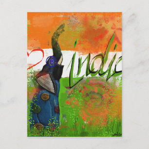 I Liebe Indien Postkarte