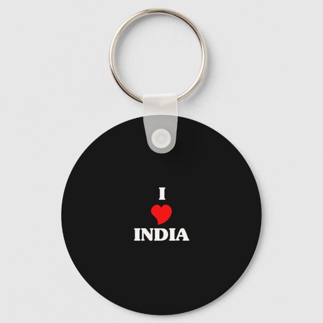 I Liebe Indien Schlüsselanhänger (Vorderseite)