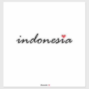 I Liebe Indonesien Aufkleber