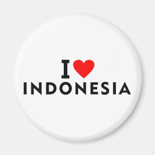 I Liebe Indonesien Land wie Herztourismus Magnet