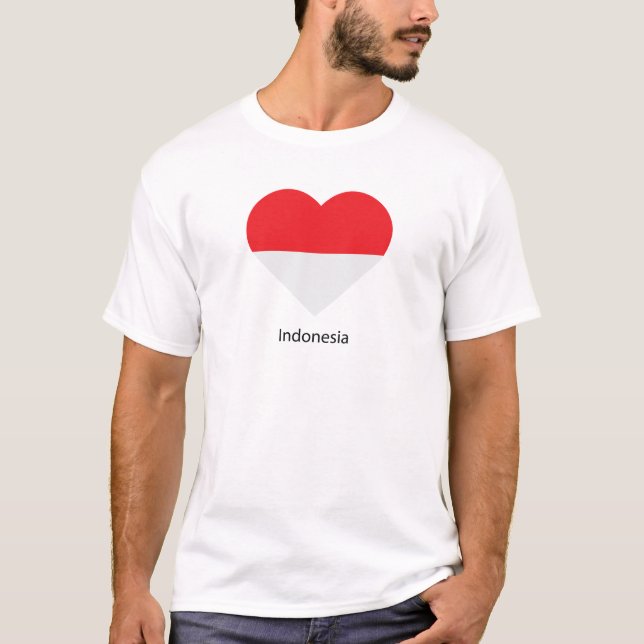 I Liebe Indonesien T-Shirt (Vorderseite)