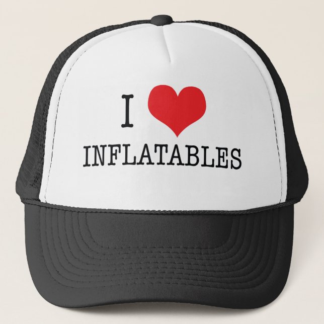 I Liebe Inflatables Truckerkappe (Vorderseite)