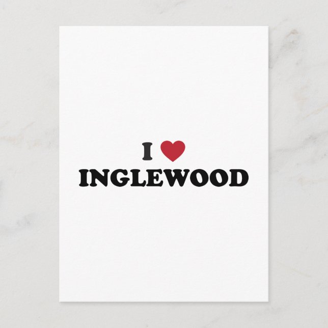 I Liebe Inglewood California Postkarte (Vorderseite)