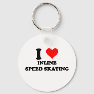 I Liebe Inline Speed Skaten Schlüsselanhänger