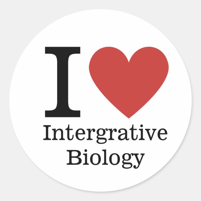 I ❤️ Liebe Integrative Biologie STICKER (Vorderseite)