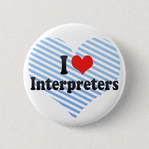 I Liebe-Interpreten Button