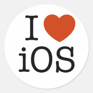 I Liebe iOS - Aufkleber