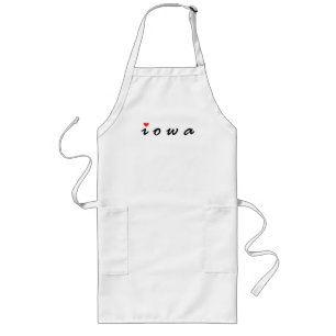 I Liebe Iowa Lange Schürze