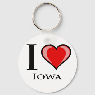 I Liebe Iowa Schlüsselanhänger