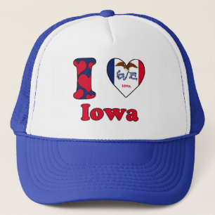 I Liebe Iowa Truckerkappe