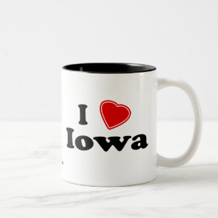 I Liebe Iowa Zweifarbige Tasse