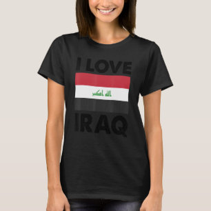 I Liebe Irak I Herzen Irak Familienreise Irak Flag T-Shirt
