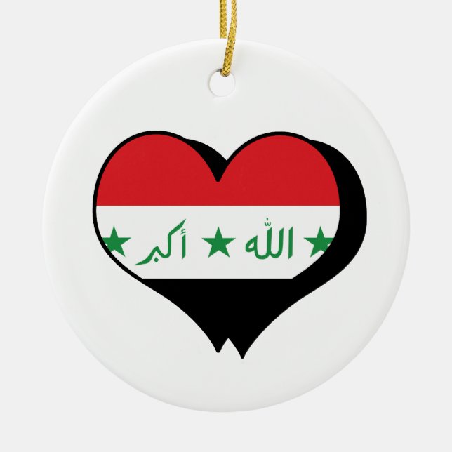 I Liebe Irak Keramikornament (Vorne)