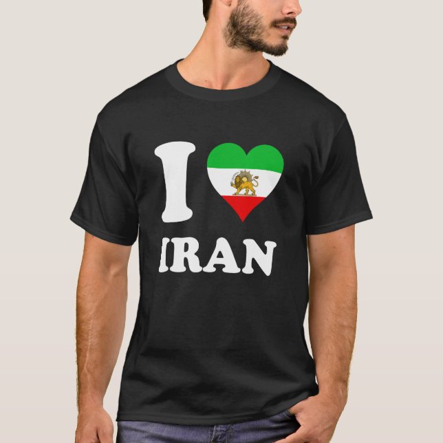 I Liebe Iran Lion T-Shirt (Vorderseite)