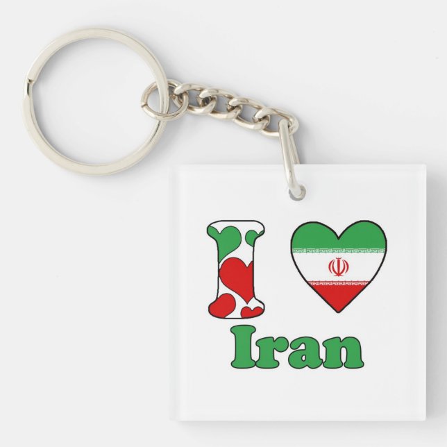 I Liebe Iran Schlüsselanhänger (Vorderseite)
