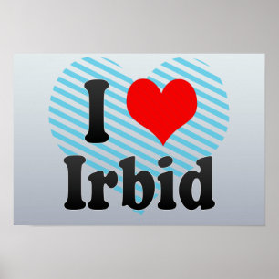 I Liebe Irbid, Jordanien Poster