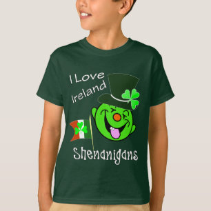 I Liebe Ireland Funny Shenanigans St Patrick's T-Shirt