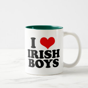 I Liebe-Iren-Jungen Zweifarbige Tasse