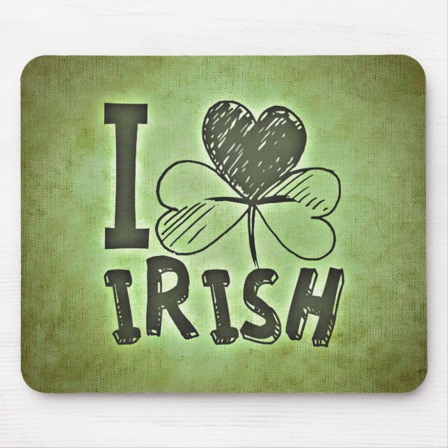 I Liebe Irisch Mousepad (Vorne)