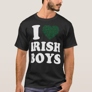 I Liebe Irish Boys Baby St Patricks Day Kleeblatt T-Shirt