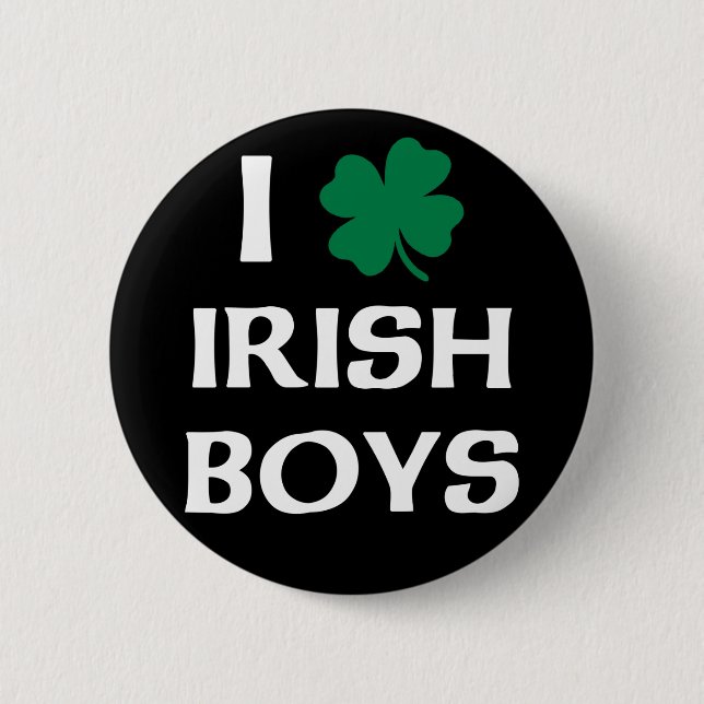 I Liebe Irish Boys Button (Vorderseite)