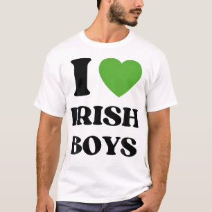 I Liebe Irish Boys I Red Heart British Boys Irland T-Shirt