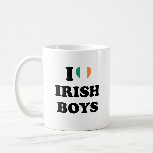 I Liebe Irish Boys Kaffeetasse (Links)