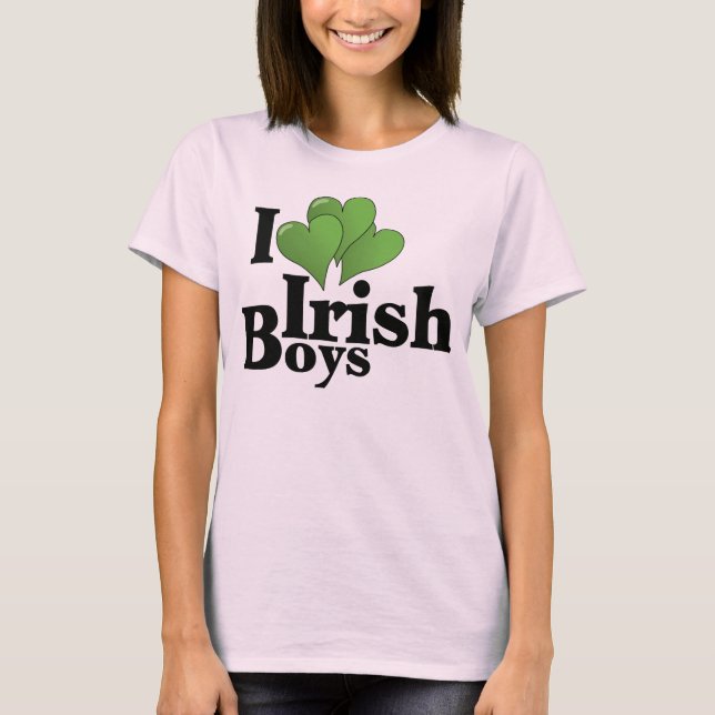 I Liebe Irish Boys T-Shirt (Vorderseite)