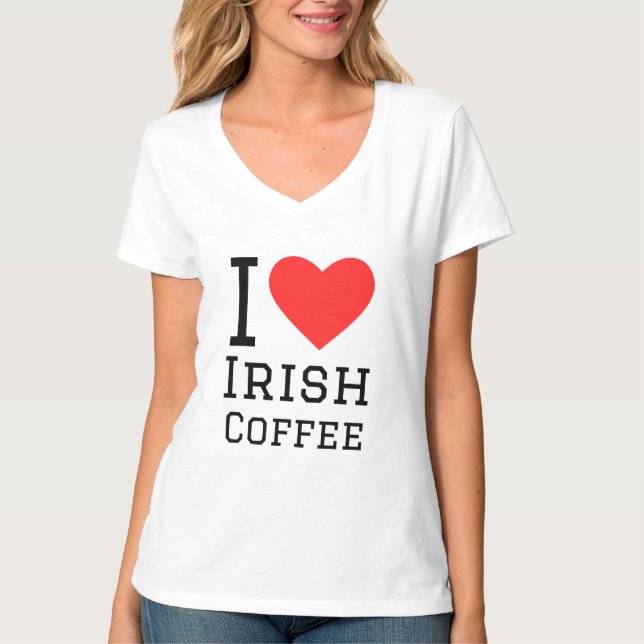 I Liebe Irish Coffee T-Shirt (Vorderseite)