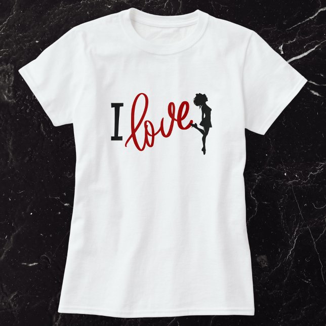 I Liebe Irish Dance - Hard Shoe Irish Dancer T-Shirt (Von Creator hochgeladen)
