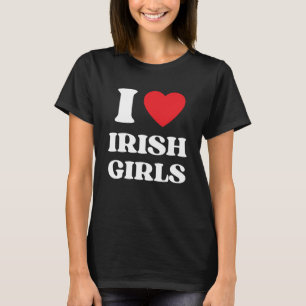 I Liebe Irish Girls I Red Heart British Girls Irla T-Shirt