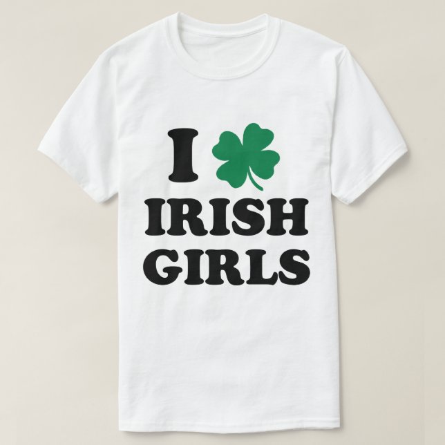 I Liebe Irish Girls Shirt (Design vorne)