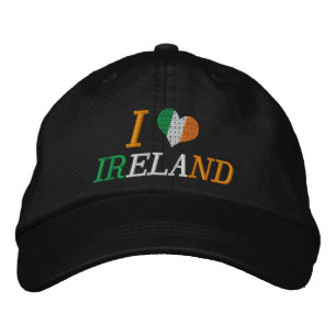 I Liebe Irland Bestickte Baseballkappe