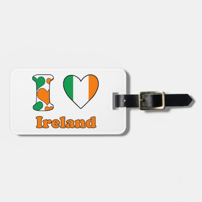 I Liebe Irland Gepäckanhänger (Vorderseite horizontal)
