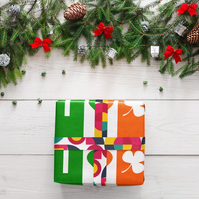 I Liebe Irland Geschenkpapier (irish festival birthday packing gift wrap,gift wrapping paper,return gift wrap paper,paper gift)