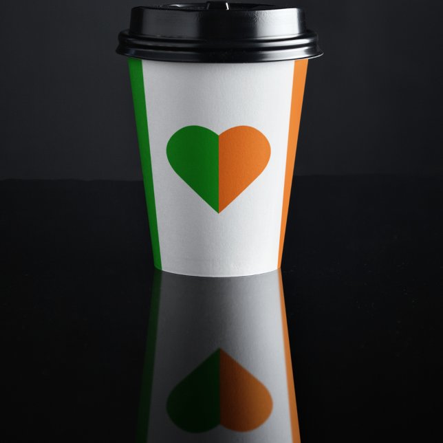 I Liebe Irland Pappbecher (irish festival art kids,adult party stationery, birthday party use and throw paper cups)