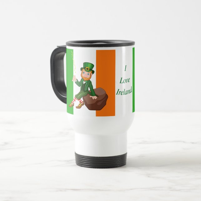 I Liebe Irland Reisebecher (Vorderseite Links)