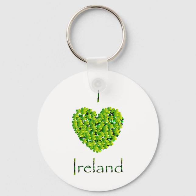 I Liebe Irland Schlüsselanhänger (Vorderseite)
