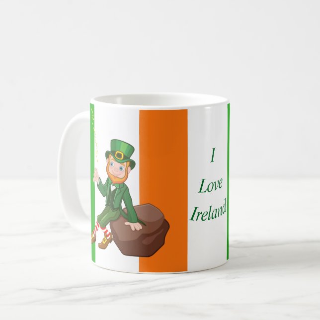 I Liebe Irland Tasse (Vorderseite Links)
