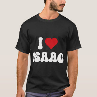 I Liebe Isaac I Herz Isaac Valentinstag T-Shirt