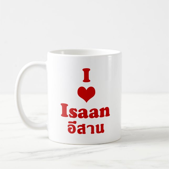 I Liebe Isaan Thailand Kaffeetasse (Links)